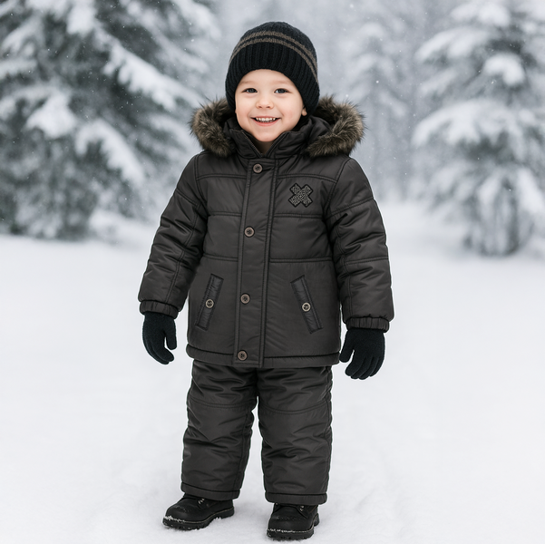 Winter Jacket for Boys Wojcik Kreatywna Strefa Graphite, 80