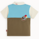 T-shirt for boys Wojcik Fala O Zachodzie Słońca polo khaki, 104