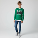 Teen Boy's Long Sleeve Shirt "Jungle Squad" Reporter Young 123-42B-56-555 Green, 146