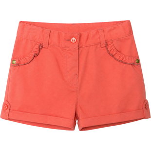 Girl's Coral Shorts Wojcik "Przyjaciolki Na Zawsze" with Ruffles, 98