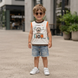 Tank top for boy Wojcik Lew-Krol Dzungli 2 cream, 80