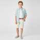 Boy's Denim Shirt Wojcik "Wielki Swiat" Light Blue, 128