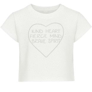 T-shirt for girls G-002 silver stars, 140