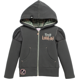 Hoodie for Girl Wojcik Jej Wysokosc 1 Grey, 104