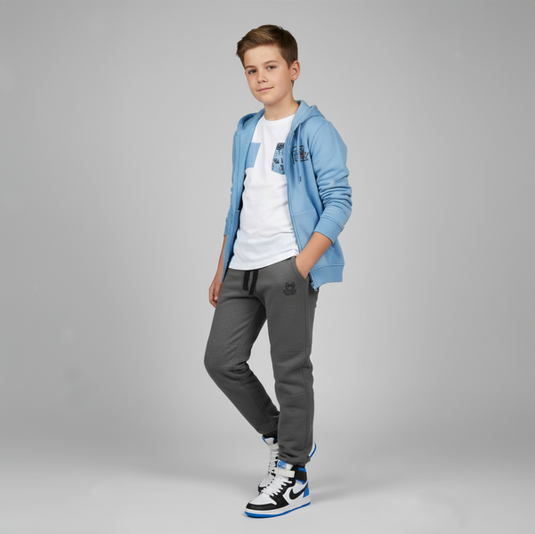 Sports pants for boys Reporter Young 133-10B-90-120 grey, 152