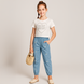 T-shirt for girls G-002 silver stars, 140