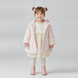 Faux fur coat for girls Wojcik "Odswietny Maluszek" pink with hood, 86