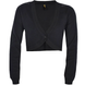 Teen girls&rsquo; cotton bolero sweater Reporter Young black, 146
