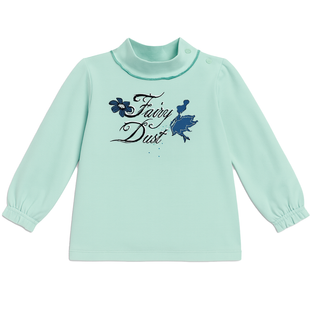 Turquoise Girl&rsquo;s Turtleneck Wojcik &ldquo;Czarodziejski Pył&rdquo; with Fairy, 86