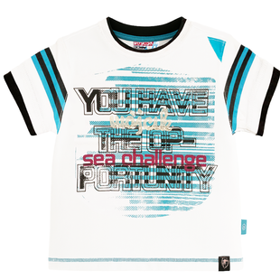 T-shirt for boy Wojcik Moja Lodka white, 92