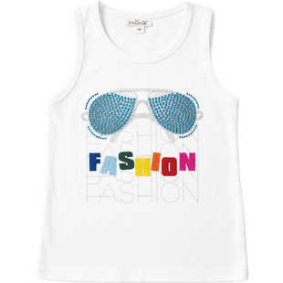 Tank top for girls Wojcik Moda white, 128