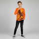 Teen boys&rsquo; long sleeve T-shirt Reporter Young orange with rock print 133-42B-53-358, 146