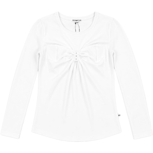White Long Sleeve Top for Teen Girls Reporter Young "133-42G-15-200", 158
