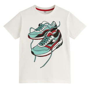 T-shirt for boy Wojcik Niegrzeczny Chlopak white, 140