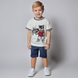 T-shirt for boys Wojcik Niedzwiedzia Przygoda white, 86