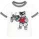 T-shirt for boys Wojcik Niedzwiedzia Przygoda white, 86