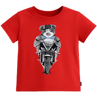 T-shirt for boys Wojcik Niedzwiedzia Przygoda red, 80