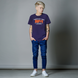 T-shirt for teenage boys Reporter Young 131-40B-94-678 purple, 146