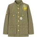Girl's Cotton Jacket Wojcik "Czysty Liuks" Khaki with Embroidery, 128