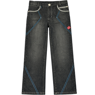 Boy's Jeans Wojcik "Fajna Szkola" Black, 128