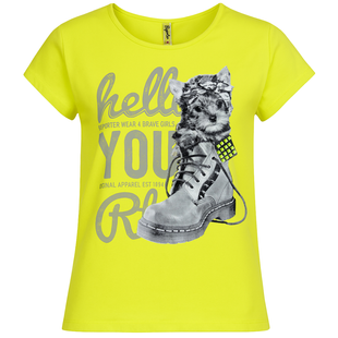 T-shirt for girls Reporter Young 141-40G-36-301 light green, 158