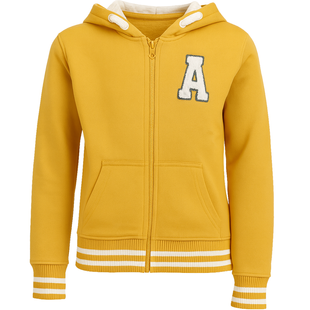 Girls' Hoodie Reporter Young with Hood "A" Mustard Yellow 143-55G-08-345, 146