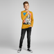 Teen boys&rsquo; long sleeve T-shirt Reporter Young yellow with USA print 143-42B-15-345, 158