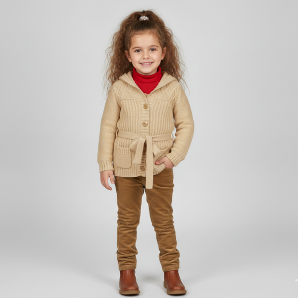 Girl&rsquo;s Sweater Wojcik Slodka Czekolada beige, 98