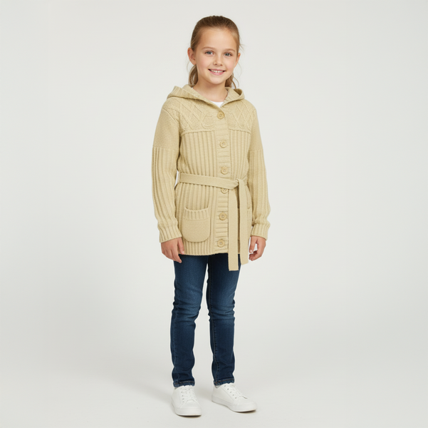 Girl&rsquo;s Sweater Wojcik Slodka Czekolada beige, 98