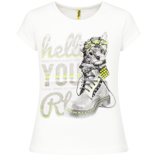T-shirt for girls Reporter Young 141-40G-36-200 white, 152