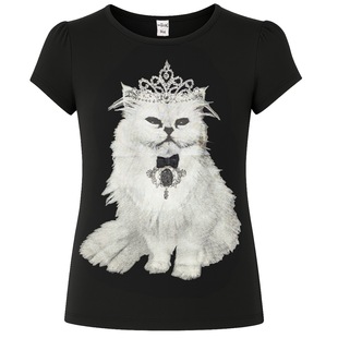 T-shirt for a girl Wojcik Moj Swiat black, 146