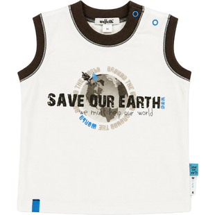Tank top for boy Wojcik Dobra Wiadomosc 2 cream, 86