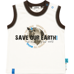 Tank top for boy Wojcik Dobra Wiadomosc 2 cream, 86