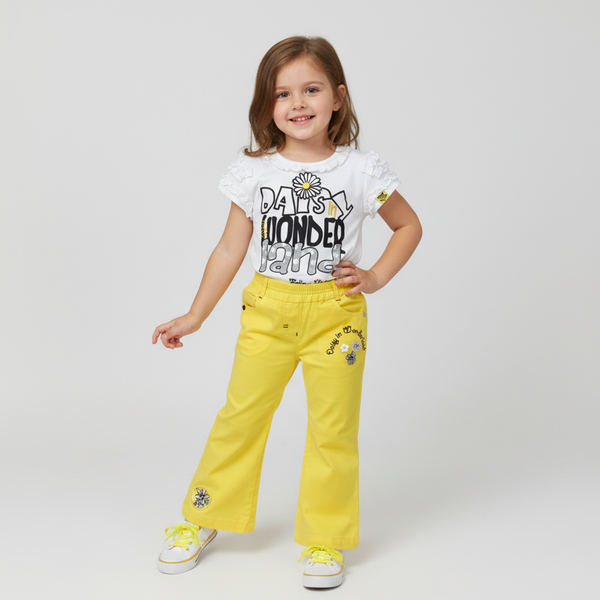 T-shirt for girls Wojcik Daisy W Krainie Czarow 1 white, 80