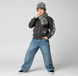 Boys' Hat and Scarf Set Wojcik Zasada Gry 1 Grey Striped, 140