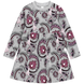 Тепла сукня для дівчинки G-012 з візерунком пейслі, сіра DINOS фото 1