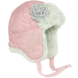 Winter hat with earflaps for girls Pupill Dream pink (1-2 years), 48-50 cm (1-2 years)