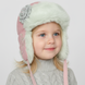 Winter hat with earflaps for girls Pupill Dream pink (1-2 years), 48-50 cm (1-2 years)
