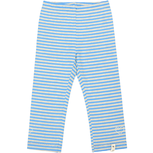 Girls&rsquo; leggings Wojcik Slodki Szczeniak blue with thin stripes, 80