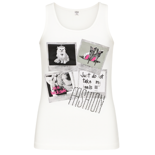 Tank top for a girl Wojcik Moj Swiat white, 128