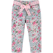Girl's Light Blue Floral Jeans Wojcik "W Parku" with Pink Lace Belt, 86