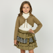 Girl&rsquo;s Turtleneck Wojcik Brazowe Refleksy Cream, 122