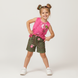 Girl's Shorts "Ekzotyczna Podroz" Wojcik Khaki with Embroidery, 92