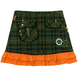 Girl's Checked Skirt Wojcik "Pamietnik z Podrozy 1" Brown with Ruffle, 134